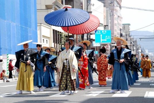大名行列の写真